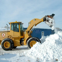 Уборка снега на улицах и на полях в Наро-Фомнском районе